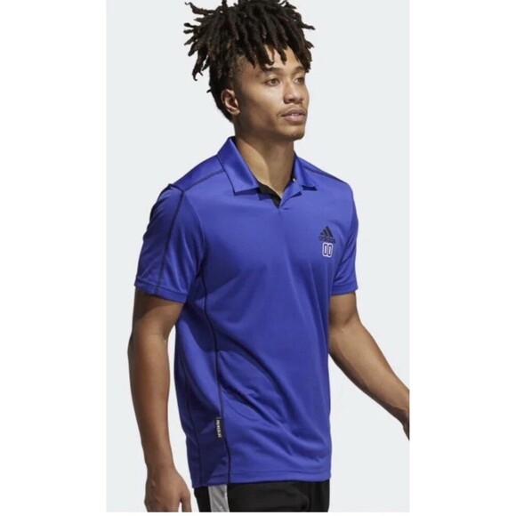 ADIDAS Primeblue Heat.RDY Polo Golf Shirt Size Small Blue NEW Performance Active - Picture 1 of 13